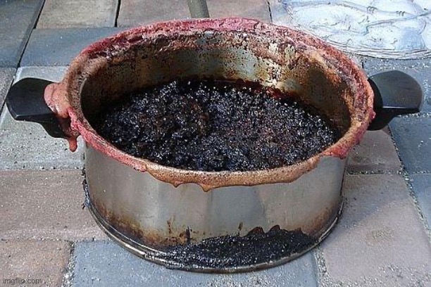 Burned food | image tagged in burned food | made w/ Imgflip meme maker