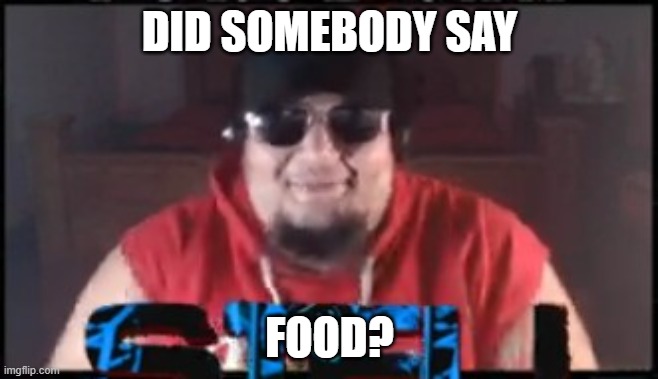 Isaac Guest | DID SOMEBODY SAY; FOOD? | image tagged in isaac guest | made w/ Imgflip meme maker