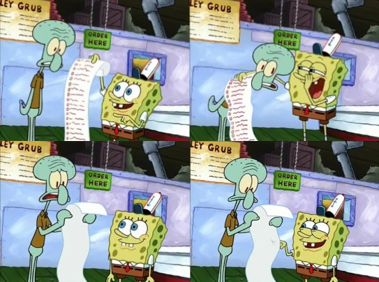 Everything's written in red Blank Meme Template