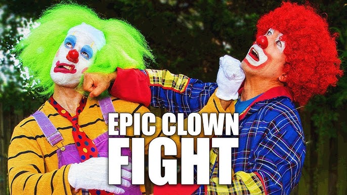 Epic Clown Fight Blank Meme Template