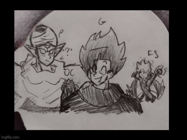 All my current favorite characters!! (I DIDN'T HAVE SPACE FOR PICCOLO'S STUPID TURBAN. I'm leaving his head indented I'm so mad) | made w/ Imgflip meme maker