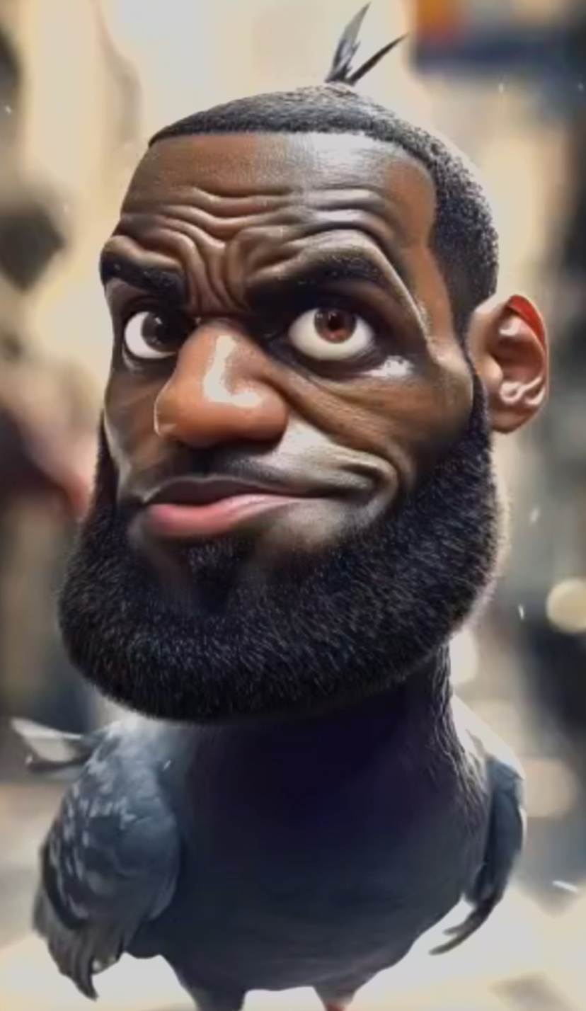 LeBron Bird Blank Meme Template