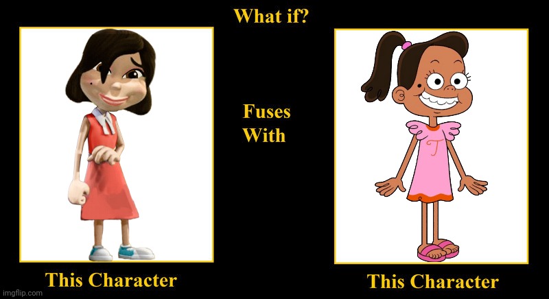 Betty Quinlan Fuses With Tabi Ramirez | image tagged in what if fuses,tabi ramirez,primos,betty quinlan,jimmy neutron,pink | made w/ Imgflip meme maker