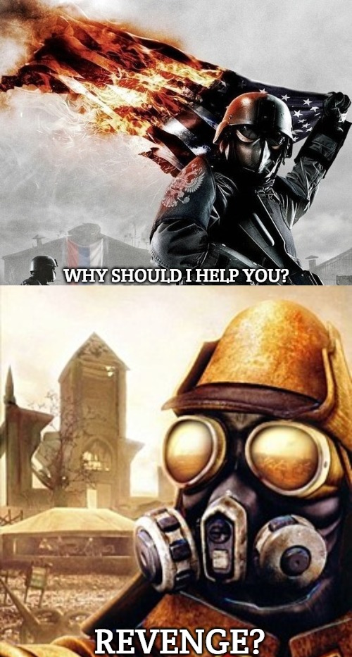 WHY SHOULD I HELP YOU? REVENGE? | image tagged in slavic storm,slavic iron storm,slavic lives matter | made w/ Imgflip meme maker
