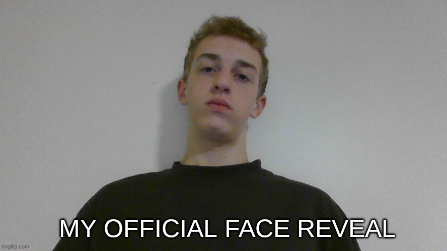 pls don't judge the cam quality is trash | MY OFFICIAL FACE REVEAL | made w/ Imgflip meme maker