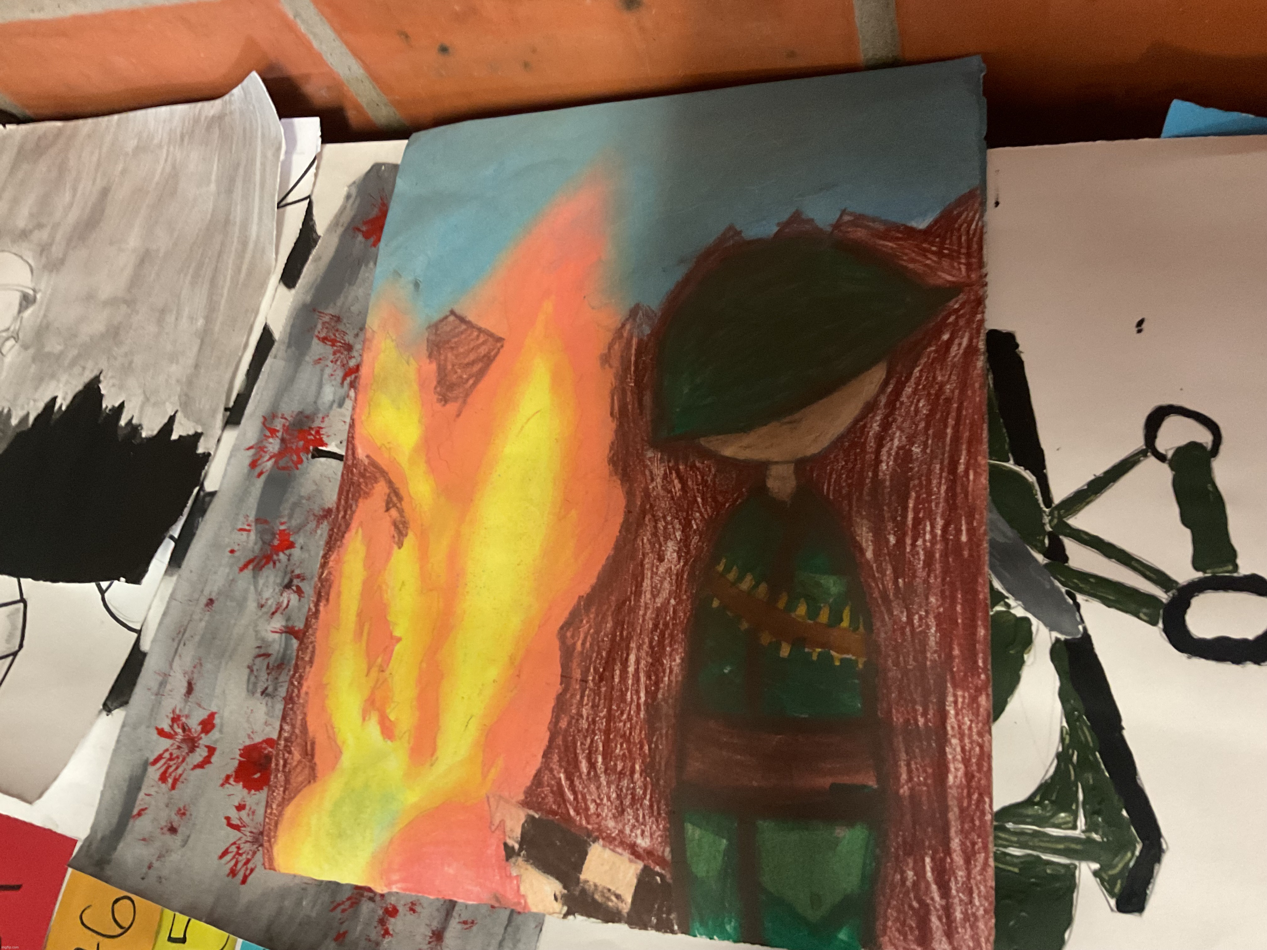 Did I cook? School thingy we had to do | made w/ Imgflip meme maker