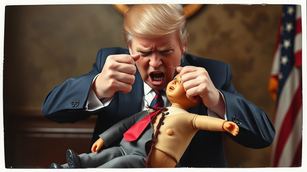 Trump Doll Tarriff Blank Meme Template