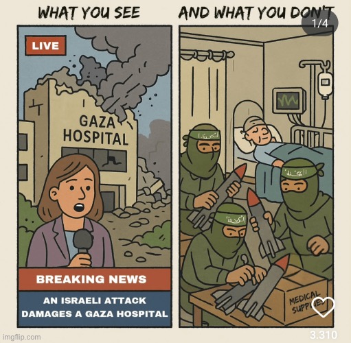 Israel doesn’t bomb hospitals, Israel bombs Hamas | made w/ Imgflip meme maker