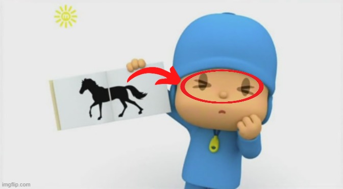 Pocoyo was erroring eyes | image tagged in pocoyo errors | made w/ Imgflip meme maker
