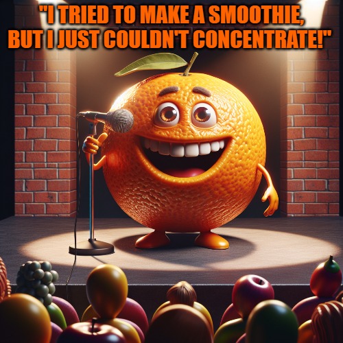 "I TRIED TO MAKE A SMOOTHIE, BUT I JUST COULDN'T CONCENTRATE!" | made w/ Imgflip meme maker