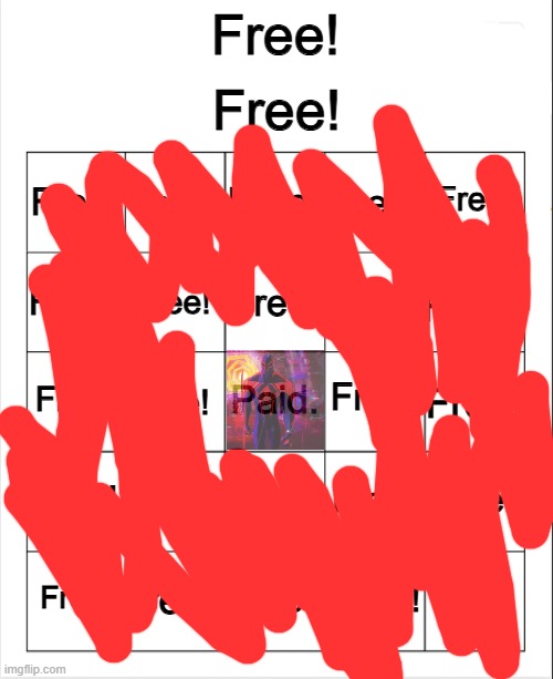 Free! bingo | image tagged in free bingo | made w/ Imgflip meme maker