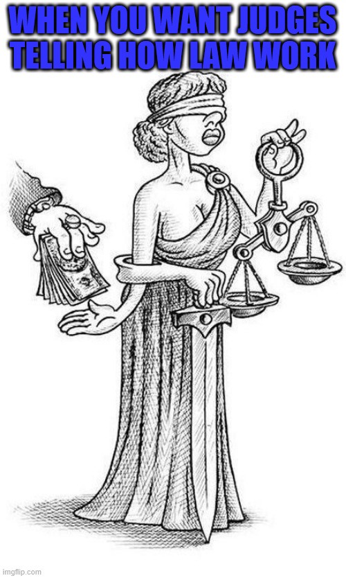 WHEN YOU WANT JUDGES TELLING HOW LAW WORK | made w/ Imgflip meme maker