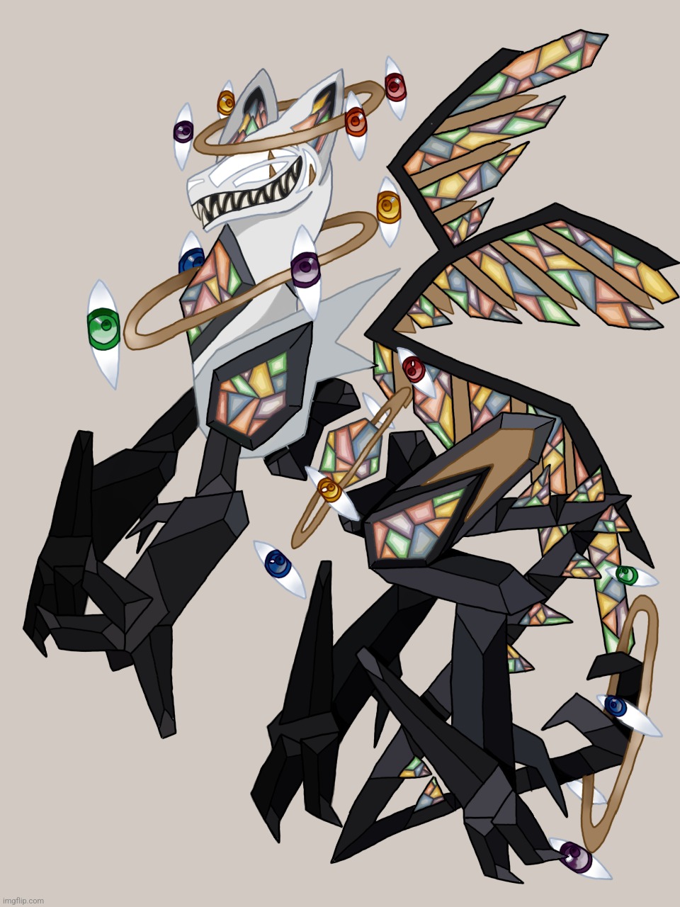 An ancient goddess, enraged by grief and torn apart by the members of her fellow Pantheon. | image tagged in two views and i make her complete slash redeemed form | made w/ Imgflip meme maker