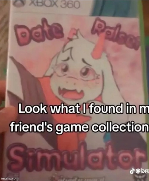 It says date ralsei simulator -_- | image tagged in xbox,ralsei,funny,memes | made w/ Imgflip meme maker