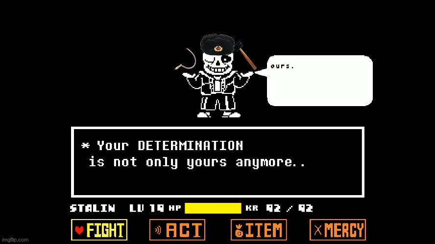 communist sans | made w/ Imgflip meme maker