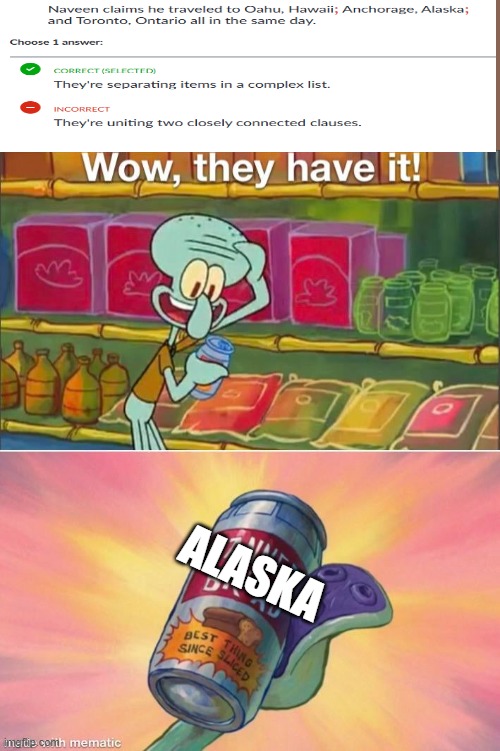 I do love some Toronto soup. | ALASKA | image tagged in wow they have it,countries | made w/ Imgflip meme maker