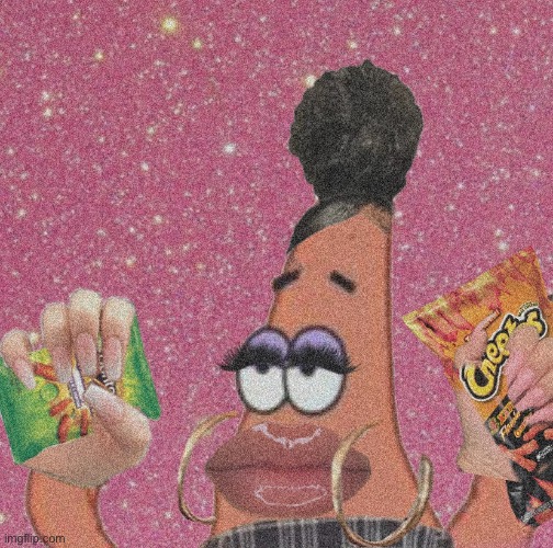 Baddie patrick | image tagged in baddie patrick | made w/ Imgflip meme maker
