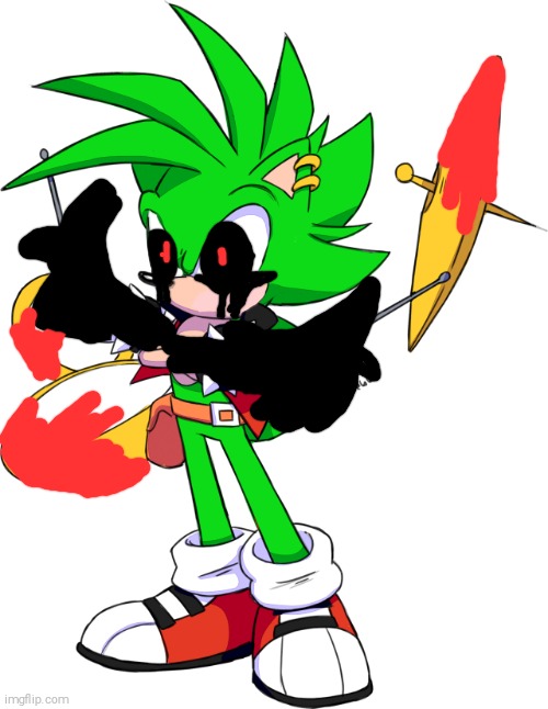 Manic The Hedgehog in Sprunki : Joanna Edition (Horror Mode) (Also, He's Funbot Btw) | image tagged in manic the hedgehog,sprunki,sonic underground,i know people are gonna go absolutely nuts in the comments | made w/ Imgflip meme maker