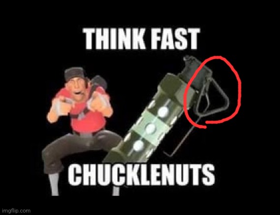 THINK FAST CHUCKLENUTS | image tagged in think fast chucklenuts | made w/ Imgflip meme maker