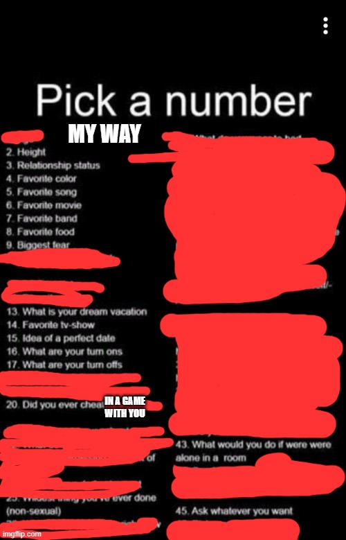 joinin the trend | image tagged in pick a number but it isnt sus | made w/ Imgflip meme maker
