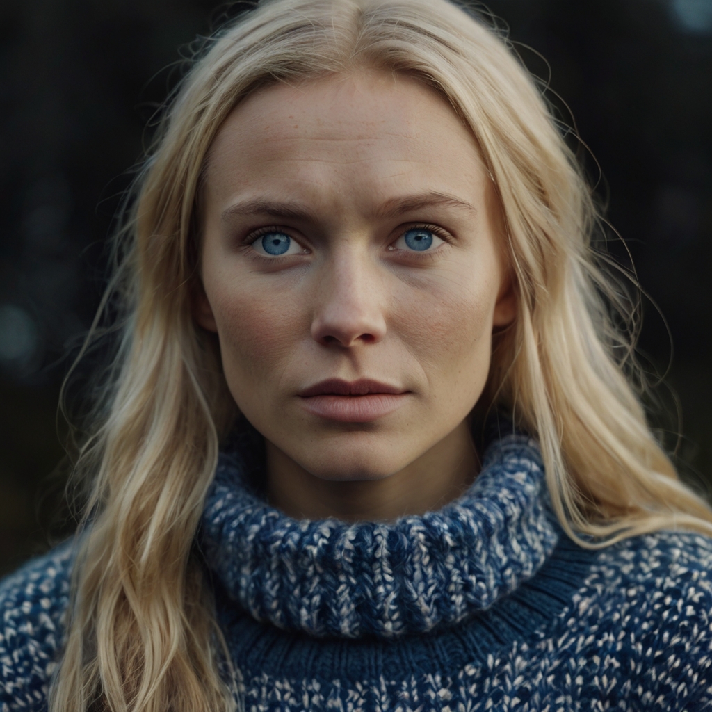 AI - Norwegian Woman Blank Meme Template