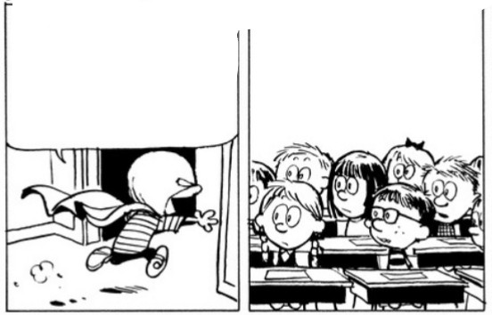 Calvin rescues classmates Blank Meme Template