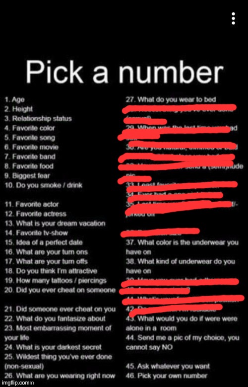 Pick A Number | image tagged in pick a number | made w/ Imgflip meme maker