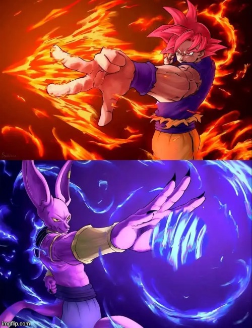 Peak | image tagged in goku,beerus,jjk,anime,why are you reading the tags,you have been eternally cursed for reading the tags | made w/ Imgflip meme maker