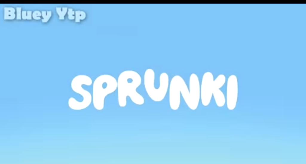 Blue-Sprunki Blank Meme Template