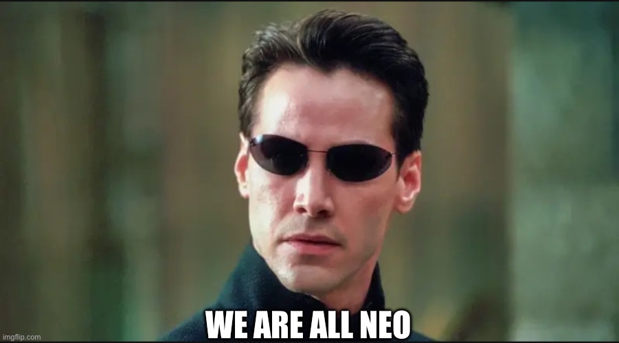 Neo | WE ARE ALL NEO | image tagged in memes | made w/ Imgflip meme maker