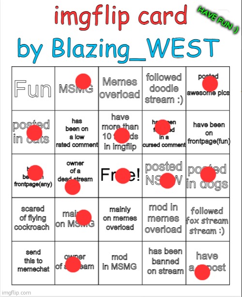 some of these are kinda random | image tagged in bingo card by blazing_west | made w/ Imgflip meme maker