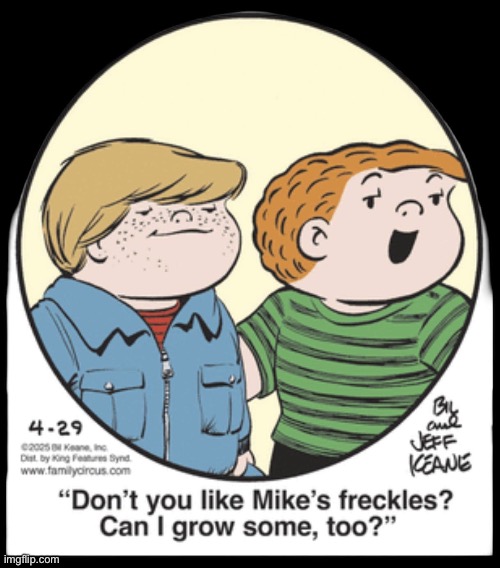 Freckles | image tagged in freckles,comics | made w/ Imgflip meme maker