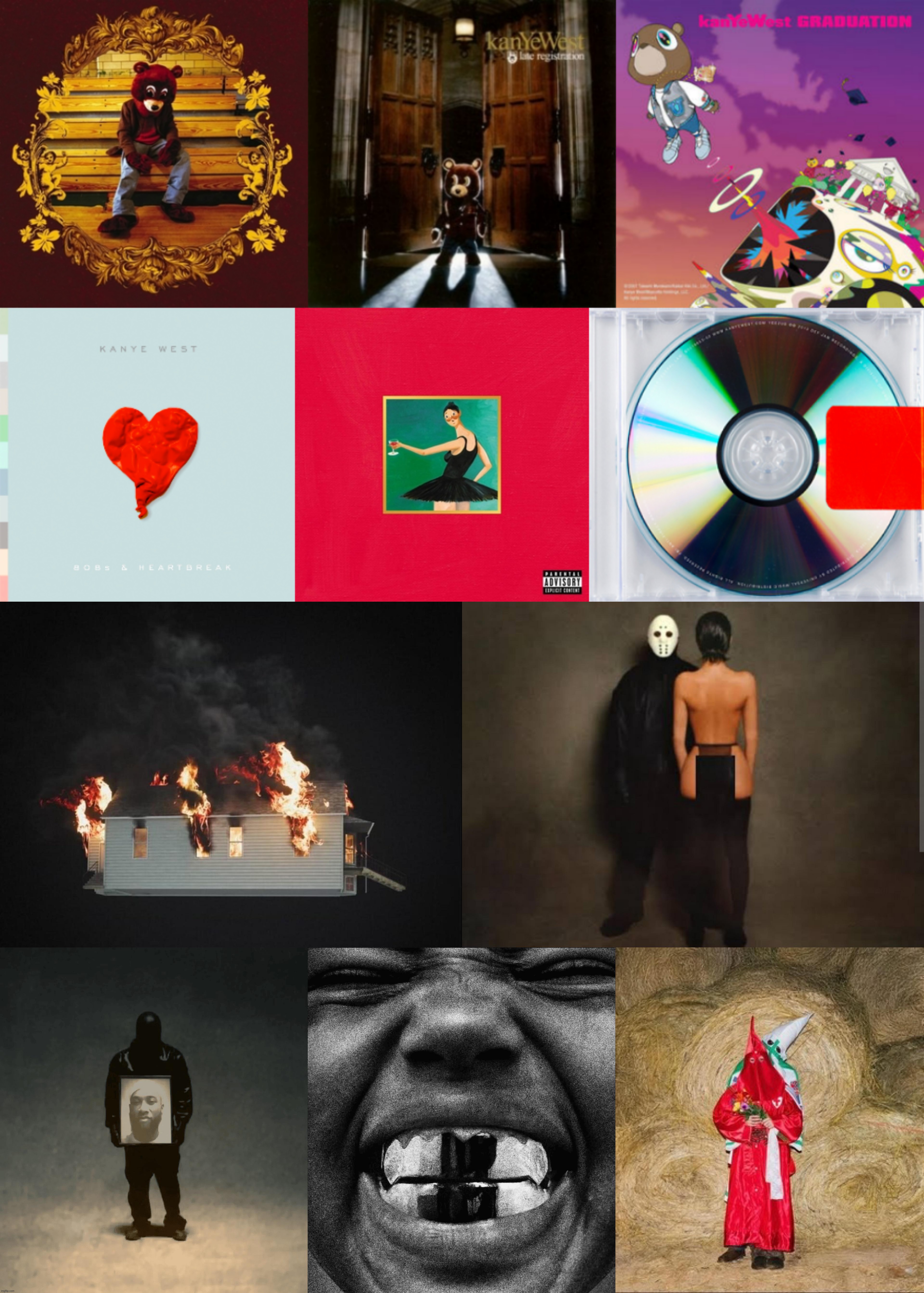 how did kanye have both the best and worst album run of all time | made w/ Imgflip meme maker