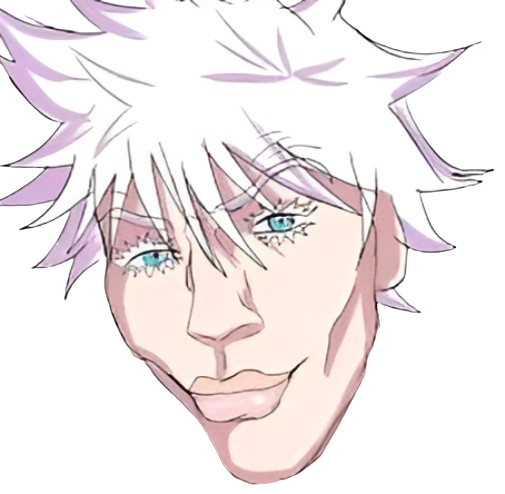 Sigma Gojo head Blank Meme Template