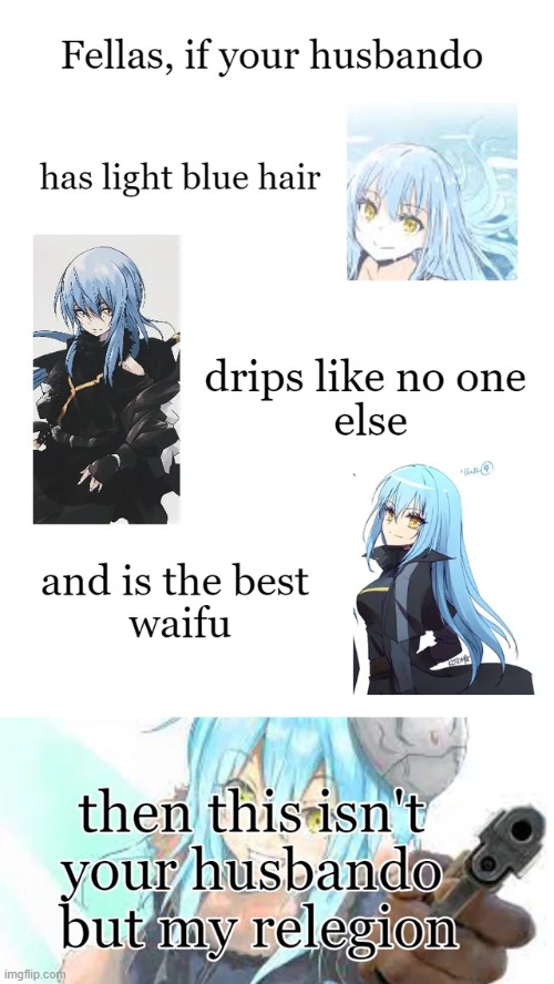 This is my duty as Rimuruist (post by ValtenBG on reddit) | image tagged in rimuru,religion,that time i got reincarnated as a slime | made w/ Imgflip meme maker