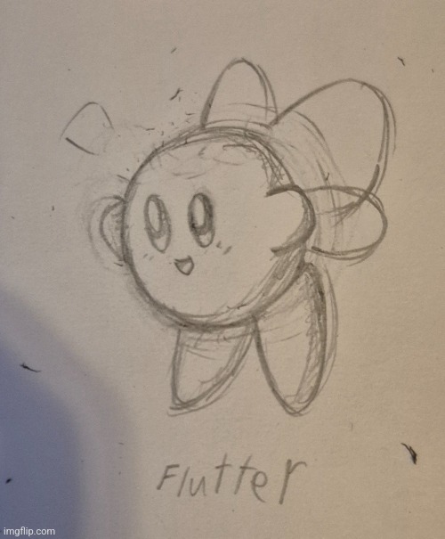 You guys really liked that one Kirby drawing I did, so here's one of the new abilities I'm working on | made w/ Imgflip meme maker