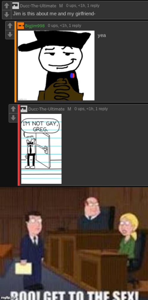 just fuck already | image tagged in boo get to the seggs | made w/ Imgflip meme maker