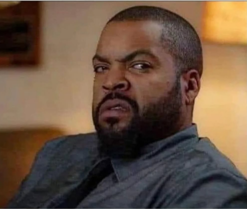 ice cube wtf Blank Meme Template