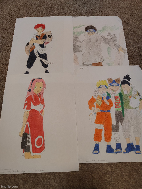 old drawings that were on my deviantart | image tagged in naruto,drawings,deviantart | made w/ Imgflip meme maker