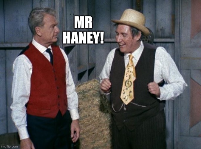 Green Acres | MR HANEY! | image tagged in green acres | made w/ Imgflip meme maker