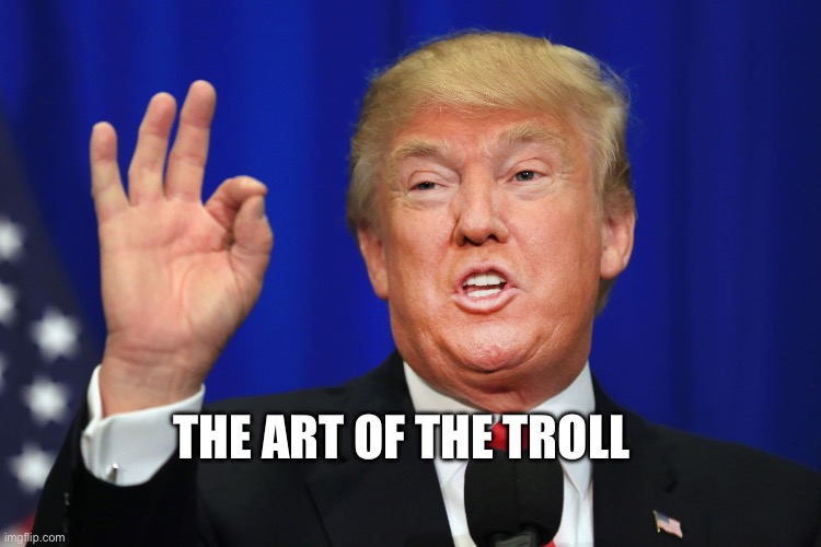 The Best Trump | THE ART OF THE TROLL | image tagged in the best trump | made w/ Imgflip meme maker
