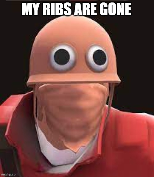 i was attacked by painis cupcake | MY RIBS ARE GONE | image tagged in you got tf2 shit | made w/ Imgflip meme maker