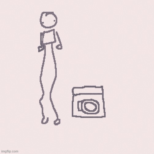 very wobboly legs. dryer for scale | made w/ Imgflip meme maker