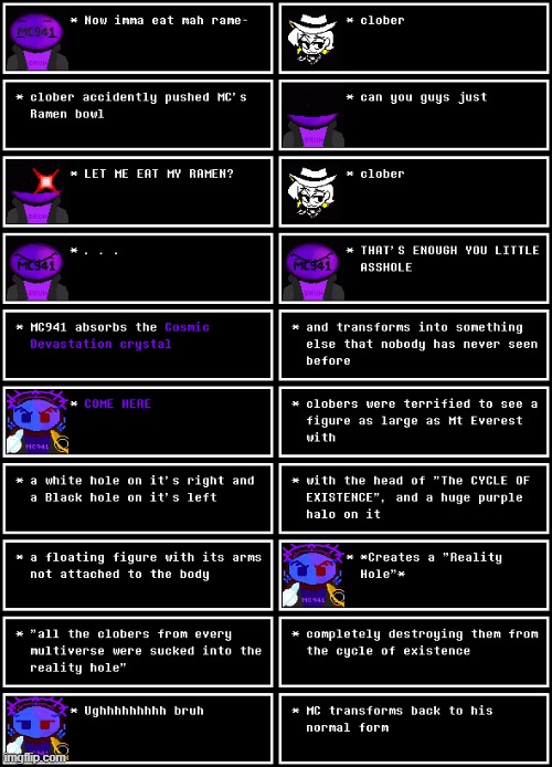 MC's got a NEW form? | image tagged in bruh,memes,mc941,ultimateverse | made w/ Imgflip meme maker