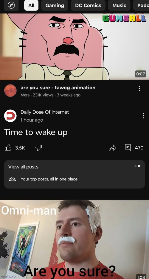 I watched one invincible clip and my fyp has been like this ever since | made w/ Imgflip meme maker