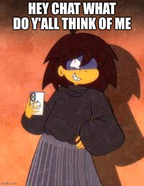 golly that's neato | HEY CHAT WHAT DO Y'ALL THINK OF ME | image tagged in deltarune | made w/ Imgflip meme maker