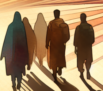 Wahderpeads walking in the dessert Blank Meme Template