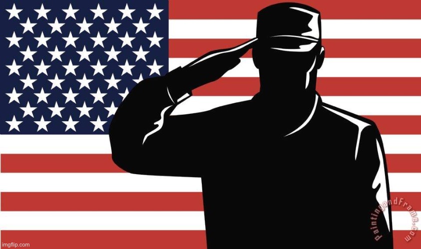 image tagged in saluting soldier | made w/ Imgflip meme maker