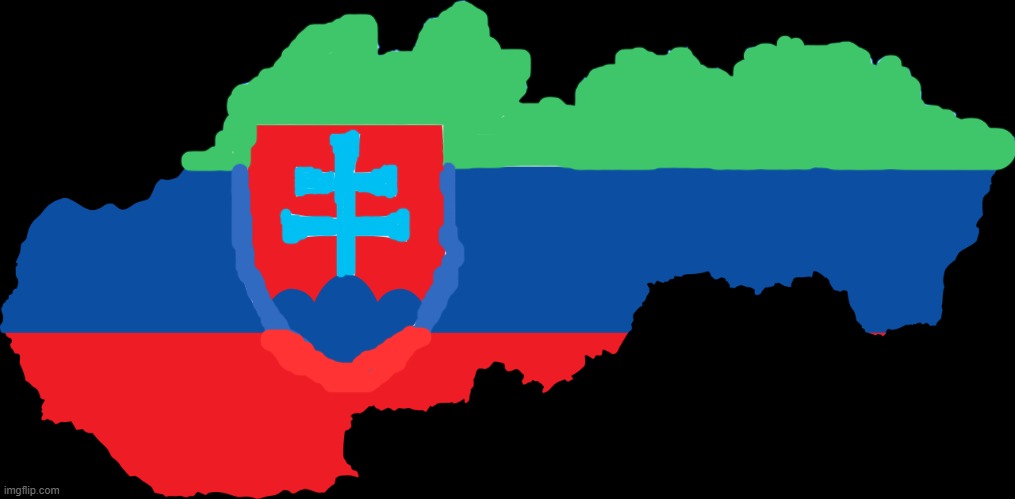 Slovakia but there's no white | image tagged in slovakia | made w/ Imgflip meme maker