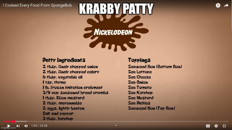 KRABBY PATTY | made w/ Imgflip meme maker